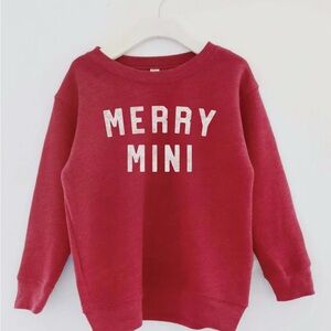 Red 'Merry Mini' Sweatshirt